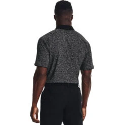 Under Armour Men's Iso-Chill Stretch Golf Polo Shirt -Best Golf Shop 402392 Black Under Armour Iso Chill Polo Shirt 4