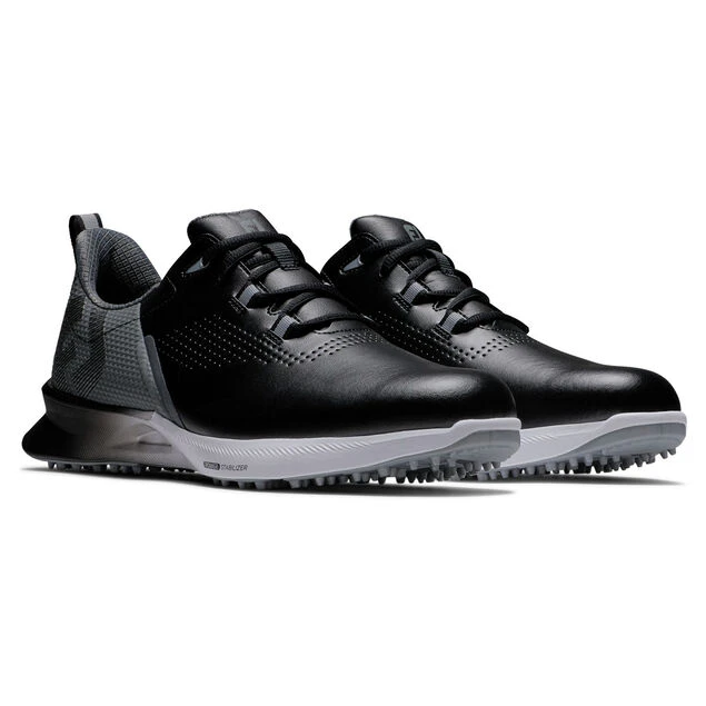 FootJoy Men's Fuel Waterproof Spikeless Golf Shoes FootJoy Men's Fuel Waterproof Spikeless Golf Shoes -Best Golf Shop 402928 Black Charcoal Silver FootJoy Fuel Shoes 6