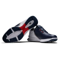 FootJoy Men's Fuel Waterproof Spikeless Golf Shoes 14 FootJoy Men's Fuel Waterproof Spikeless Golf Shoes -Best Golf Shop 402928 Navy White Red FootJoy Fuel Shoes 6