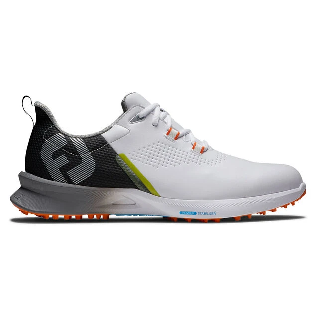 FootJoy Men's Fuel Waterproof Spikeless Golf Shoes FootJoy Men's Fuel Waterproof Spikeless Golf Shoes -Best Golf Shop 402928 White Black Orange FootJoy Fuel Shoes 1