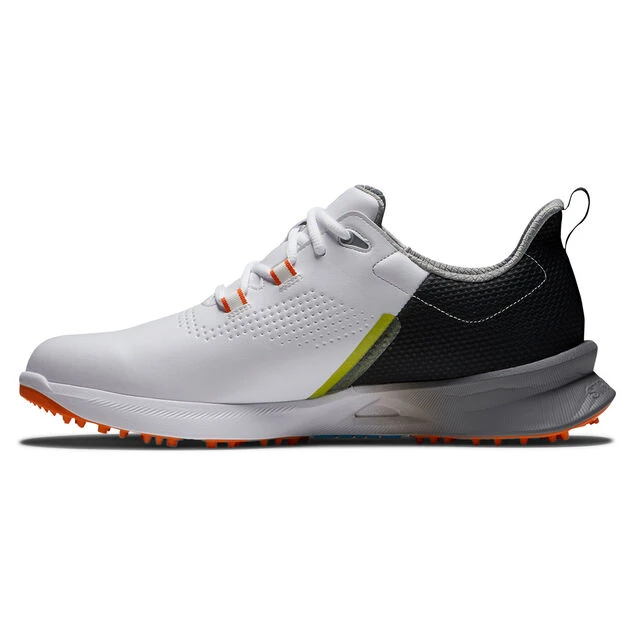 FootJoy Men's Fuel Waterproof Spikeless Golf Shoes FootJoy Men's Fuel Waterproof Spikeless Golf Shoes -Best Golf Shop 402928 White Black Orange FootJoy Fuel Shoes 2