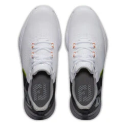 FootJoy Men's Fuel Waterproof Spikeless Golf Shoes 19 FootJoy Men's Fuel Waterproof Spikeless Golf Shoes -Best Golf Shop 402928 White Black Orange FootJoy Fuel Shoes 5