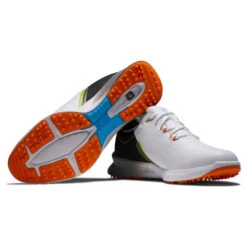 FootJoy Men's Fuel Waterproof Spikeless Golf Shoes 20 FootJoy Men's Fuel Waterproof Spikeless Golf Shoes -Best Golf Shop 402928 White Black Orange FootJoy Fuel Shoes 6