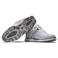 FootJoy Men's Pro SL Sport Waterproof Spikeless Golf Shoes -Best Golf Shop 403039 White Grey Orange FootJoy Pro SL Sport Shoes 2022 7