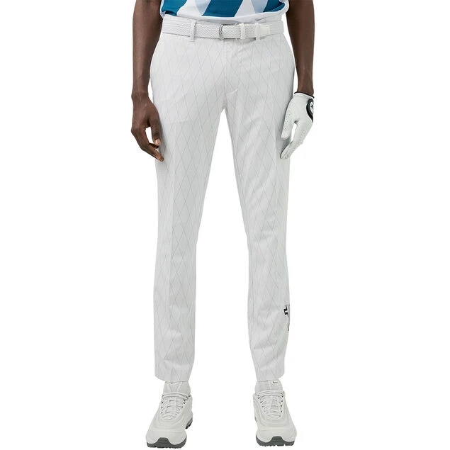 J.Lindeberg Men's Active Argyle Stretch Golf Trousers J.Lindeberg Men's Active Argyle Stretch Golf Trousers -Best Golf Shop 403421 White JLindeberg Active Argyle Trousers 1