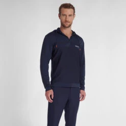 DKNY Men's Homecrest Golf Hoodie -Best Golf Shop 403824 NavyBlue DKNY Homecrest Hoodie Midlayer 3