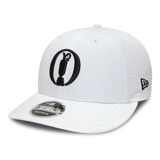 New Era Men's Perforated LP9Fifty The Open Golf Cap New Era Men's Perforated LP9Fifty The Open Golf Cap -Best Golf Shop 403831 white 1