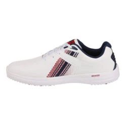 Benross Men's Dynamo Waterproof Spikeless Golf Shoes -Best Golf Shop 404258 white navy red benross dynamo shoes 2