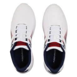 Benross Men's Dynamo Waterproof Spikeless Golf Shoes -Best Golf Shop 404258 white navy red benross dynamo shoes 4