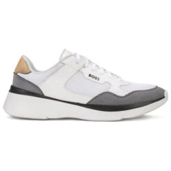 Hugo Boss Men's Dean Running Style Golf Trainers -Best Golf Shop 404646 White Hugo Boss Dean Running Style Trainers 1