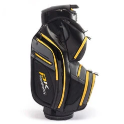 PowaKaddy Premium Tech Cart Bag -Best Golf Shop 404807 Black Gunmetal Yellow PowaKaddy Premium Tech Cart Bag 2