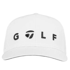 TaylorMade Men's Lifestyle Logo Golf Cap -Best Golf Shop 405866 White TaylorMade Lifestyle Golf Logo Cap 3