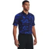 Under Armour Men's Iso-Chill Charged Camo Golf Polo Shirt -Best Golf Shop 407574 BauhausBlue Black Under Armour Mens Iso Chill Charged Camo Golf Polo Shirt 1