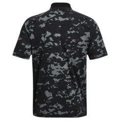 Under Armour Men's Iso-Chill Charged Camo Golf Polo Shirt -Best Golf Shop 407574 Black Grey Black Under Armour Mens Iso Chill Charged Camo Golf Polo Shirt 6