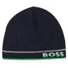 Hugo Boss Men's Aloki Golf Beanie -Best Golf Shop 408116 DarkBlue Hugo Boss Mens Aloki Beanie 1
