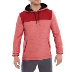 FootJoy Men's Thermal Golf Hoodie 15 FootJoy Men's Thermal Golf Hoodie -Best Golf Shop 408557 Red Black FootJoy Mens Thermal Golf Hoodie 3