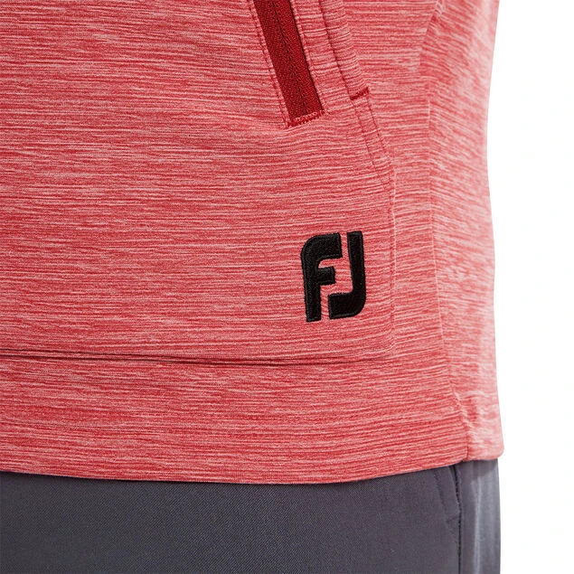 FootJoy Men's Thermal Golf Hoodie FootJoy Men's Thermal Golf Hoodie -Best Golf Shop 408557 Red Black FootJoy Mens Thermal Golf Hoodie 5