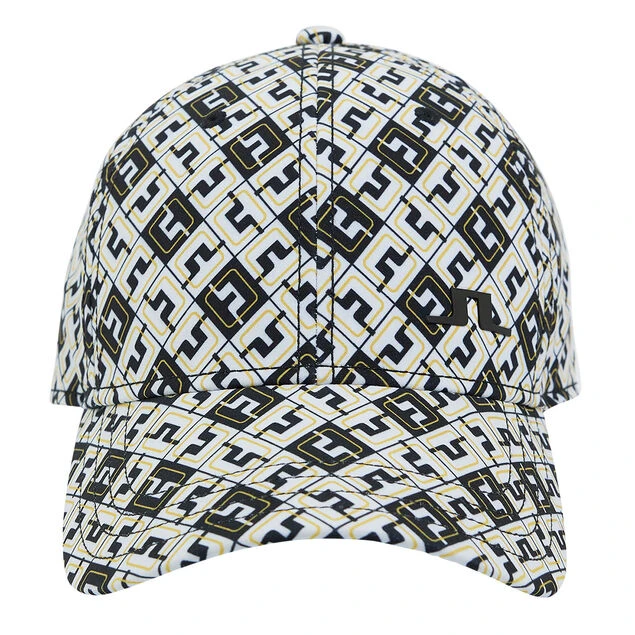 J.Lindeberg Men's Gilbert Print Golf Cap J.Lindeberg Men's Gilbert Print Golf Cap -Best Golf Shop 409544 Black Monogram J Lindeberg Mens Gilbert Print Cap 1
