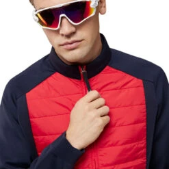 J.Lindeberg Men's Kenny Hybrid Jacket -Best Golf Shop 409618 BarbadosCherry JLindeberg Mens Kenny Hybrid Jacket 3