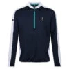 Stromberg Men's Lee Sharpe Tresla Half-Zip Golf Mid Layer -Best Golf Shop 410210 Navy White Stromberg Lee Sharpe Tresla Midlayer 1
