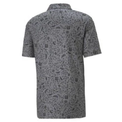 PUMA Golf PUMA Men's CLOUDSPUN Petal Golf Polo Shirt -Best Golf Shop 410736 QuietShade Black PUMA Golf Mens CLOUDSPUN Petal Polo Shirt 2