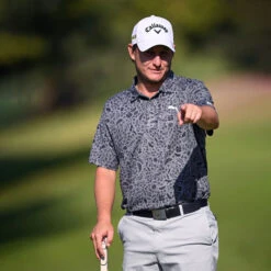 PUMA Golf PUMA Men's CLOUDSPUN Petal Golf Polo Shirt -Best Golf Shop 410736 QuietShade Black PUMA Golf Mens CLOUDSPUN Petal Polo Shirt 6