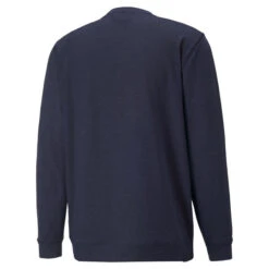 PUMA Golf PUMA Men's CLOUDSPUN ColourCrewneck Golf Midlayer -Best Golf Shop 410769 NavyBlazer QuietShade PUMA Golf Mens CLOUDSPUN Colourblock Crewneck Midlayer 2