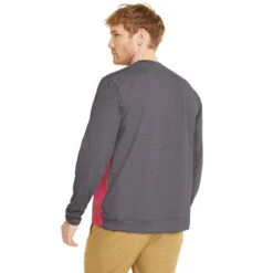 PUMA Golf PUMA Men's CLOUDSPUN ColourCrewneck Golf Midlayer -Best Golf Shop 410769 QuietShade SunsetPink PUMA Golf Mens CLOUDSPUN Colourblock Crewneck Midlayer 4