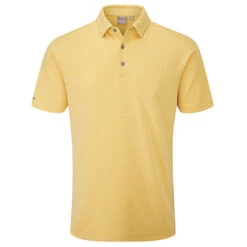 PING Men's Halcyon Golf Polo Shirt -Best Golf Shop 411469 Gold PING Mens Halcyon Polo Shirt 1