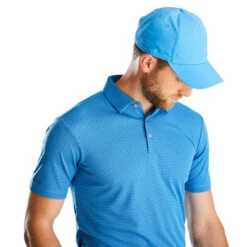 PING Men's Halcyon Golf Polo Shirt -Best Golf Shop 411469 blue model 2