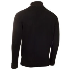 Calvin Klein Men's Knitted 1/2 Zip Golf Mid Layer -Best Golf Shop 411838 Black Calvin Klein Mens Knitted Half Zip Golf Mid Layer 2
