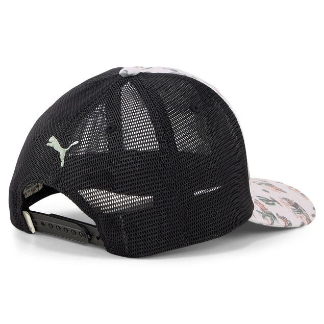 PUMA Men's Wild West Trucker P Golf Cap PUMA Golf PUMA Men's Wild West Trucker P Golf Cap -Best Golf Shop 412302 Black Green PUMA Mens Wild West Trucker P Golf Cap 3