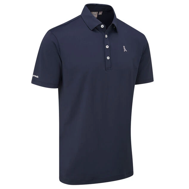 PING Men's Mr. Ping Golf Polo Shirt PING Men's Mr. Ping Golf Polo Shirt -Best Golf Shop 412904 Navy PING Mens MrPing Golf Polo Shirt 3