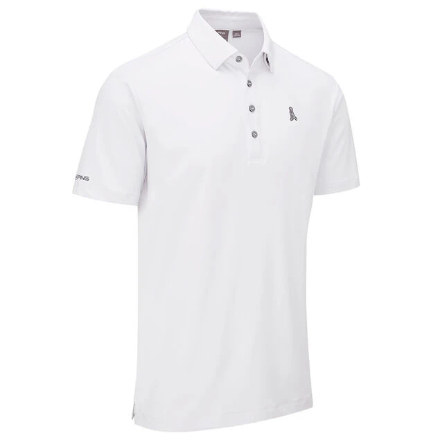 PING Men's Mr. Ping Golf Polo Shirt PING Men's Mr. Ping Golf Polo Shirt -Best Golf Shop 412904 White PING Mens MrPing Golf Polo Shirt 3