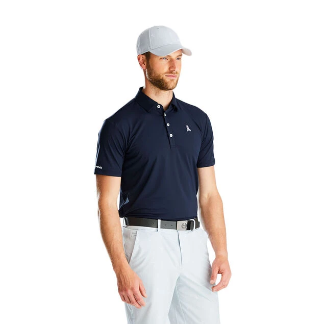PING Men's Mr. Ping Golf Polo Shirt PING Men's Mr. Ping Golf Polo Shirt -Best Golf Shop 412904 navy model 1