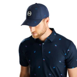 PING Men's Split Ball Golf Cap -Best Golf Shop 412991 navy model 1