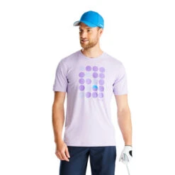 PING Men's Split Ball Golf T-Shirt -Best Golf Shop 412995 lilac model 2