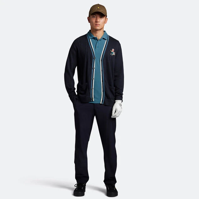 Lyle & Scott Men's Collar Logo Technical Breathable Golf Polo Shirt Lyle & Scott Men's Collar Logo Technical Breathable Golf Polo Shirt -Best Golf Shop 413579 Azure LyleScott Mens Collar Logo Technical Polo Shirt 4