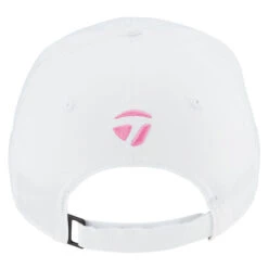 TaylorMade Ladies Script Golf Cap -Best Golf Shop 413647 White Pink TaylorMade Ladies Script Golf Cap 4