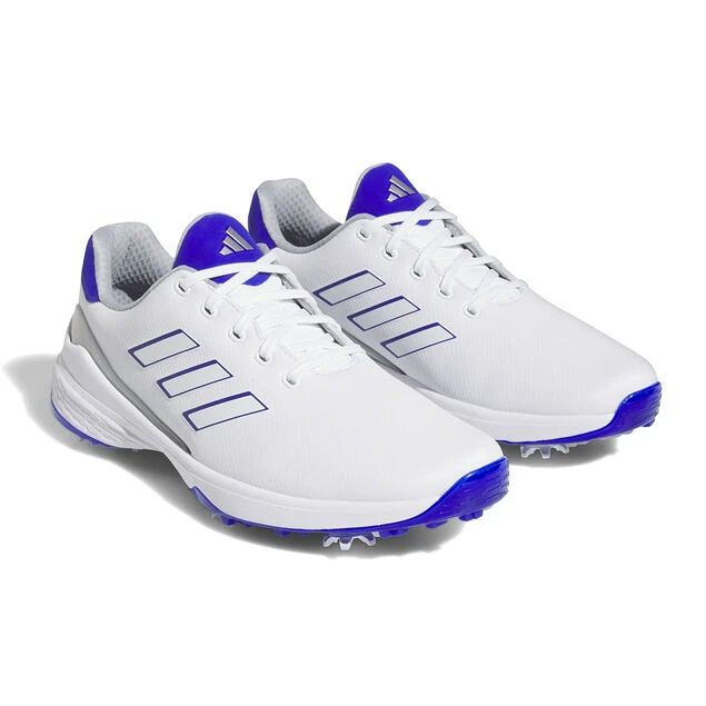adidas Men's ZG23 Waterproof Spiked Golf Shoes Adidas Golf Adidas Men's ZG23 Waterproof Spiked Golf Shoes -Best Golf Shop 413720 White BlueFusion LucicBlue adidas Mens ZG23 Waterproof Spiked Golf Shoes 5