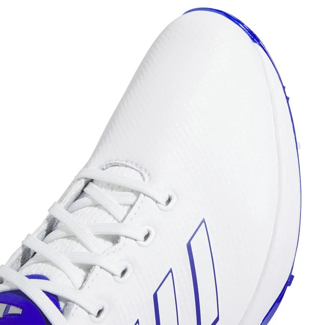 adidas Men's ZG23 Waterproof Spiked Golf Shoes Adidas Golf Adidas Men's ZG23 Waterproof Spiked Golf Shoes -Best Golf Shop 413720 White BlueFusion LucicBlue adidas Mens ZG23 Waterproof Spiked Golf Shoes 7