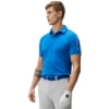 J.Lindeberg Men's Tour Tech Golf Polo Shirt -Best Golf Shop 414402 LapisBlue JLindeberg Mens Tour Tech Golf Polo Shirt 2