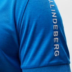 J.Lindeberg Men's Tour Tech Golf Polo Shirt -Best Golf Shop 414402 LapisBlue JLindeberg Mens Tour Tech Golf Polo Shirt 5