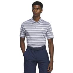 Adidas Golf Adidas Men's Two-Colour Striped Golf Polo Shirt