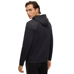 Hugo Boss Men's Soody Diamond Golf Hoodie -Best Golf Shop 414779 Black Hugo Boss Mens Soody Diamond Golf Hoodie 1b