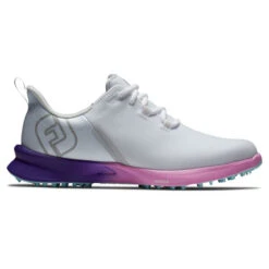 FootJoy Ladies Fuel Sport Waterproof Spikeless Golf Shoes -Best Golf Shop 415027 White Purple Pink FootJoy Ladies Fuel Sport Waterproof Spikeless Golf Shoes 1