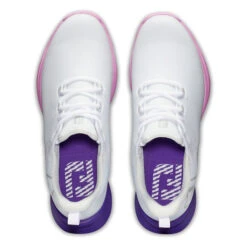 FootJoy Ladies Fuel Sport Waterproof Spikeless Golf Shoes -Best Golf Shop 415027 White Purple Pink FootJoy Ladies Fuel Sport Waterproof Spikeless Golf Shoes 5