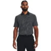 Under Armour Men's T2G Printed Golf Polo Shirt 2 Under Armour Men's T2G Printed Golf Polo Shirt -Best Golf Shop 416013 Black White Black Under Armour Mens T2G Printed Golf Polo Shirt 1