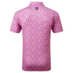 FootJoy Men's Glass Print Golf Polo Shirt -Best Golf Shop 416262 Orchid FootJoy Mens Glass Print Golf Polo Shirt 5