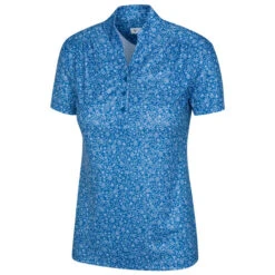 Greg Norman Ladies Microlux ML75 Golf Polo Shirt -Best Golf Shop 416583 Cornflower Greg Norman Ladies Microlux ML75 Golf Polo Shirt 1